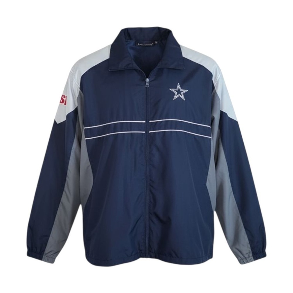 Dallas Cowboys Danbrooke Jacket Mens XL NFL Windbreaker Blue Gray